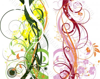 Floral abstraction set
