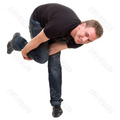 Dancing young man