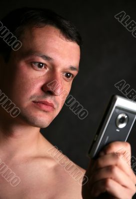 Man with the phone