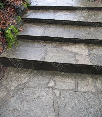 old stone steps