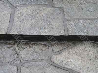 old outdoor stone steps