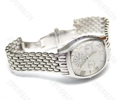 Silver man`s watch