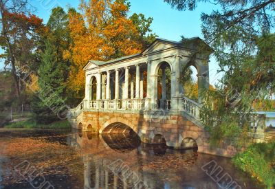 Marble bridge in classic style