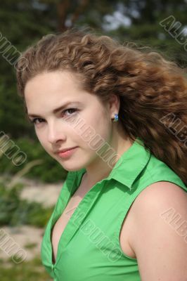 curly hair beauty