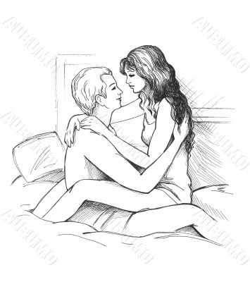 Couple in the bedroom