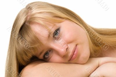 Portrait of the blond girl