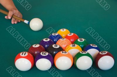 Playing billiards