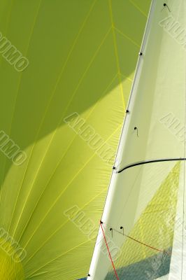 Fragment of a sail / a sailing background