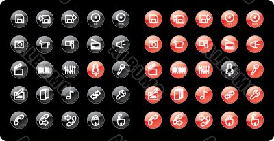 Web and internet icons