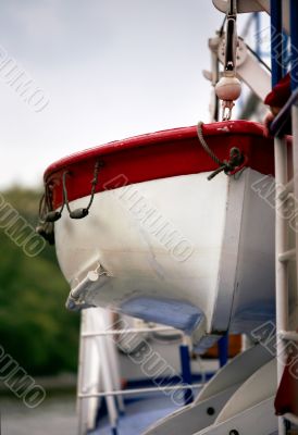 Boat by the ship