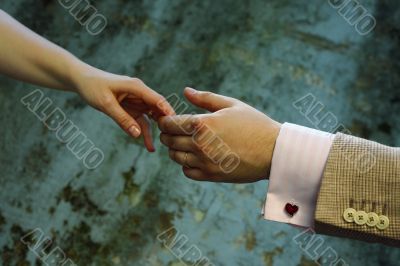 Groom and bride