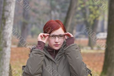 Autumn portrait of a girl