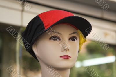 Mannequin with hat