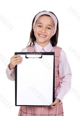 Student with notepad