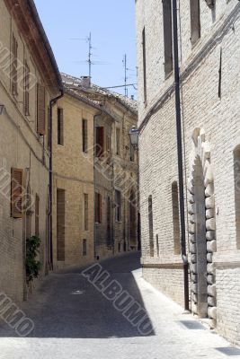 Street of Montecassiano (Macerata)