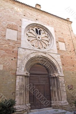 Tolentino (Macerata) - Front of ancient church