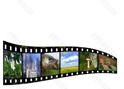 Filmstrip with copyspace