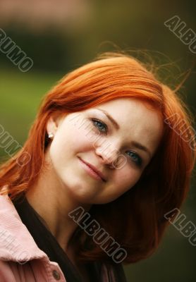 Girl with red hair