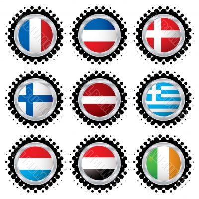 halftone flag button 5