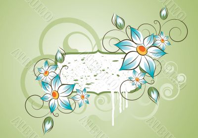 Floral banner