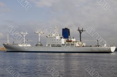 ship on the river
