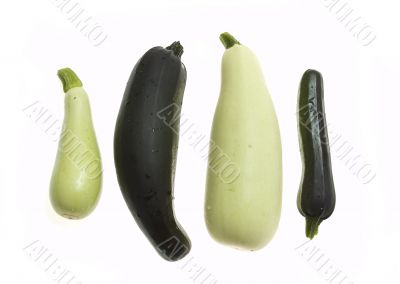 vegetables: courgette and squash