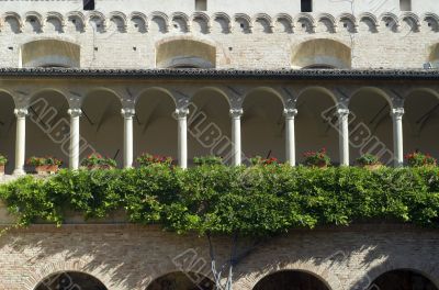 Tolentino - Colonnade of the San Nicola cloister