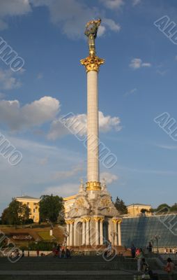 Statue on column