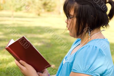 Girl Reading A Book