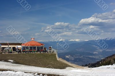 Relax on mountain summit