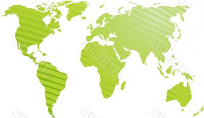 Map of the world illustration