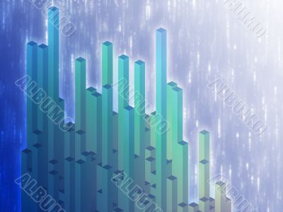 3d columns illustration