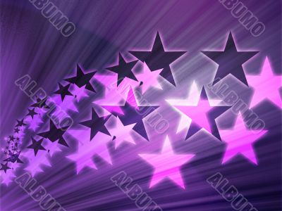 Flying stars illustration