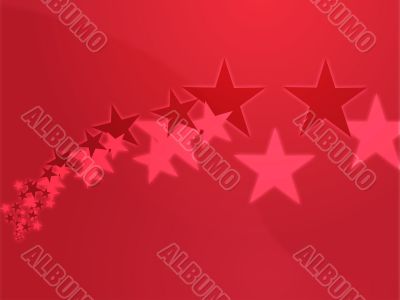 Flying stars illustration