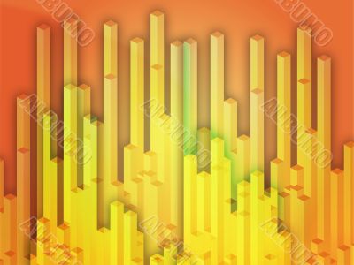 3d columns illustration