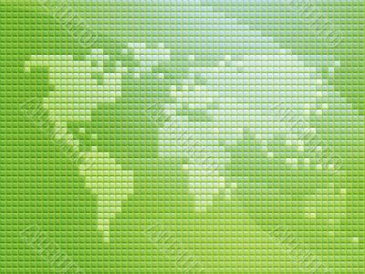 World map mosaic