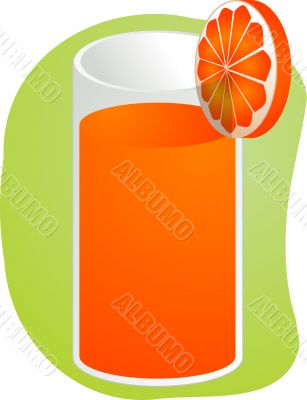 Orange juice illustration