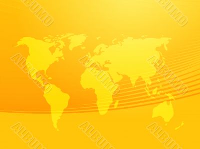 Map of the world illustration