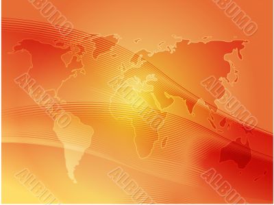 Map of the world illustration