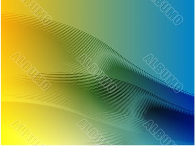 Wavy glowing colors