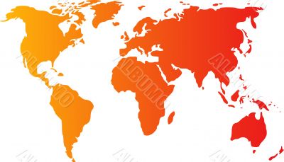 Map of the world illustration
