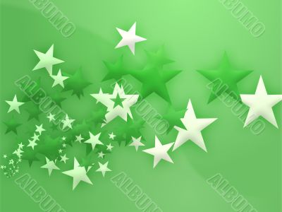 Flying stars illustration