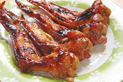 Grilled chicken wings