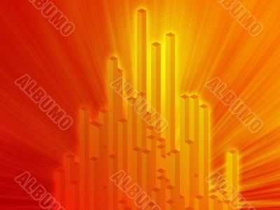 3d columns illustration