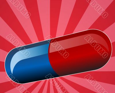 Illustration of medical pill