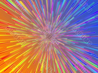 Burst streaks of light