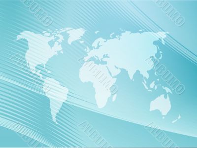 Map of the world illustration
