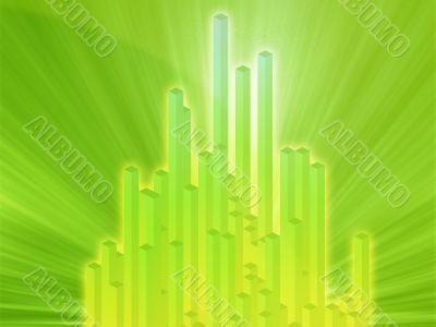 3d columns illustration