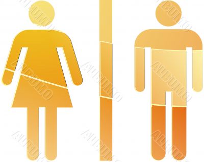 Toilet symbol illustration