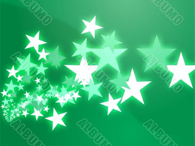 Flying stars illustration